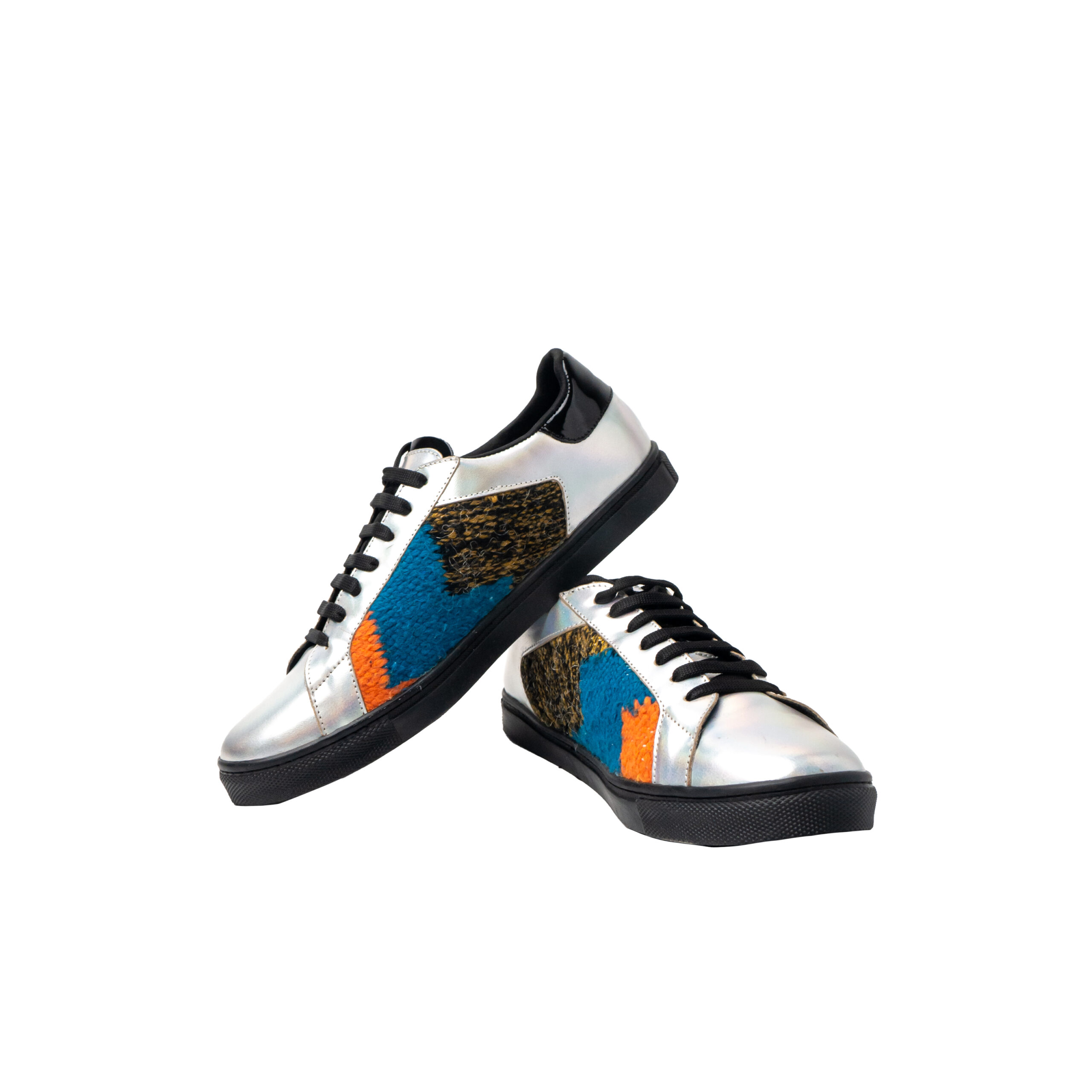 Espadrille Argentée Colorée