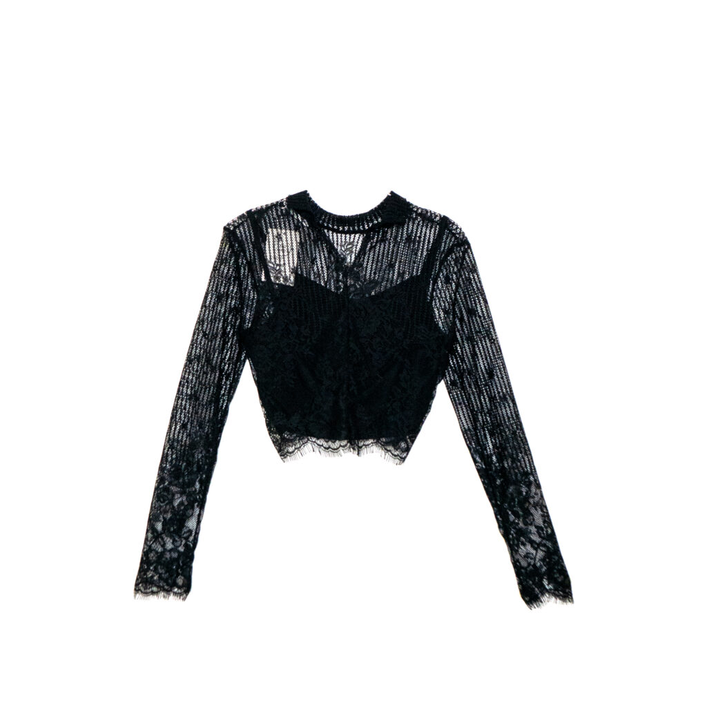 Haut YSL dentelle noire